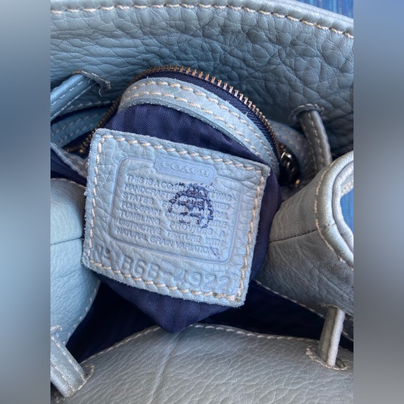 COACH Vintage Sonoma Bucket Drawstring Pebbled Backpack Sling Bag - Picture 12 of 13